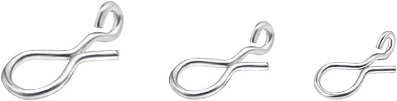 Dr.Fish 50 Pack Fly Fishing Snap 3 Sizes Stainless Steel Quick Change Lure Clip for Fishing Flies, Trout Fishing