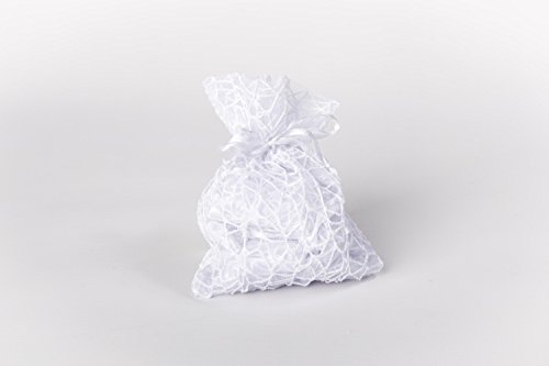 24 pz.SACCHETTI a RETE ORGANZA PORTACONFETTI