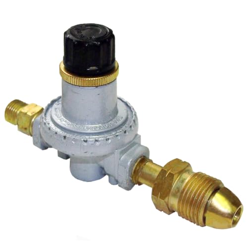 317tSyPBJVL. SL500 Fairview GR-460GRY Mini LP Gas Regulator, High Pressure POL to 1/4 Inch, 0-60 PSI Adjustable