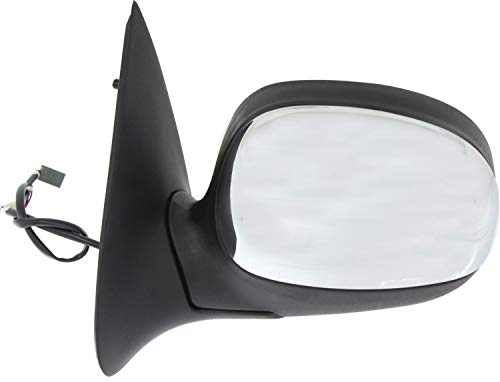 Kool Vue Power Mirror Compatible With Ford F-Series 97-04 Right And Left Side Manual Folding Non-Heated Regular/Supercab Only Chrome #TOP1