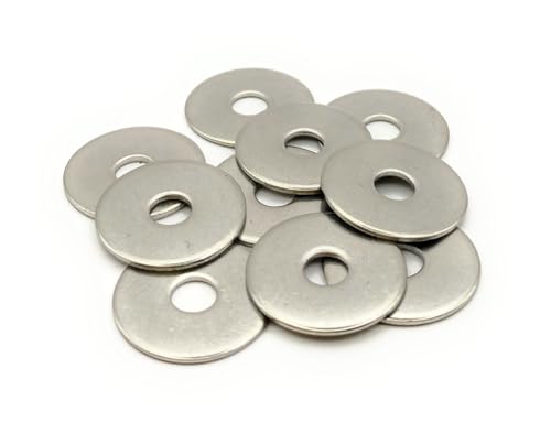 Rondelles métal M10 Inox Ø extérieur 36 mm | Rondelle plate extra large M10x36mm | Acier inoxydable A2 (V2A/304) norme NFE 25513 LL | Bois/Metal/Ecrous/Vis/etc : LOT DE 10 Pcs - ProRaje