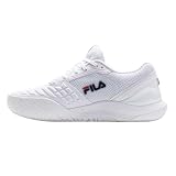 Fila Axilus 3 - Zapatos para mujer (blanco/azul marino/rojo),42 EU