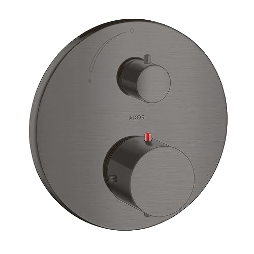 AXOR Starck 10700341 Régulateur de volume en chrome brossé Noir