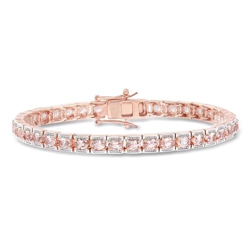 Ross-Simons 6.00 ct. t.w. Morganite Tennis Bracelet in 18kt Rose