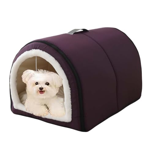 Lit pour chat et chien pliable XL violet Naison confortable