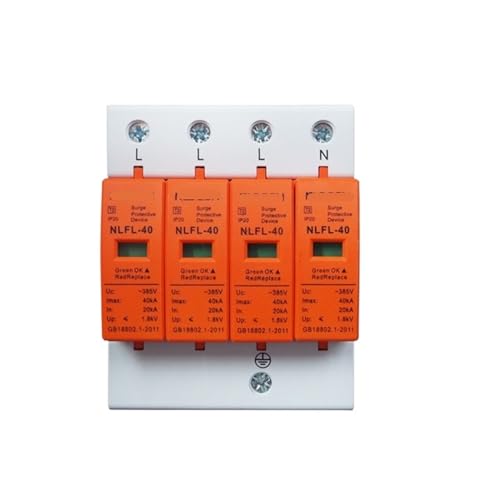 Parafoudre AC SPD 385V 4P avec protection domestique basse tension contre la foudre 20KA