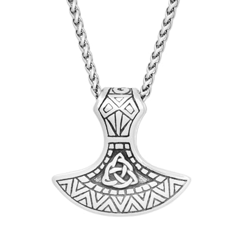 Amulette Nordique Hache Viking TABOJS Idée Cadeau Bijou Mixte Vintage