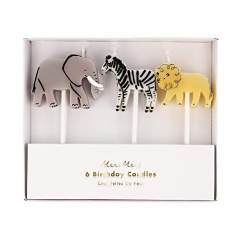 Meri Meri Safari Animal Birthday Candles Pack Cover