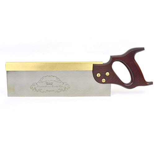 CROWN 195 12 305mm Tenon Saw Brass Back 13 TPI - Full Handle Red