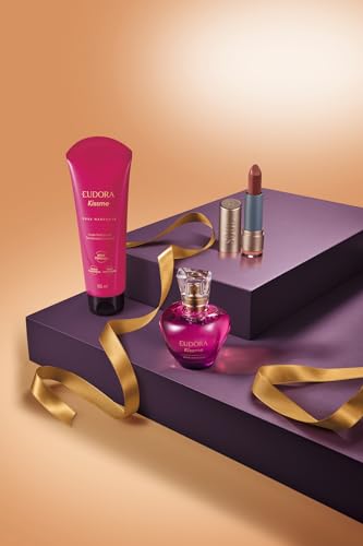 Kit Kiss Me Rosa Marcante: Desodorante Colônia 50ml + Loção corporal 100ml + SOUL K/M BAT HID NUDE V