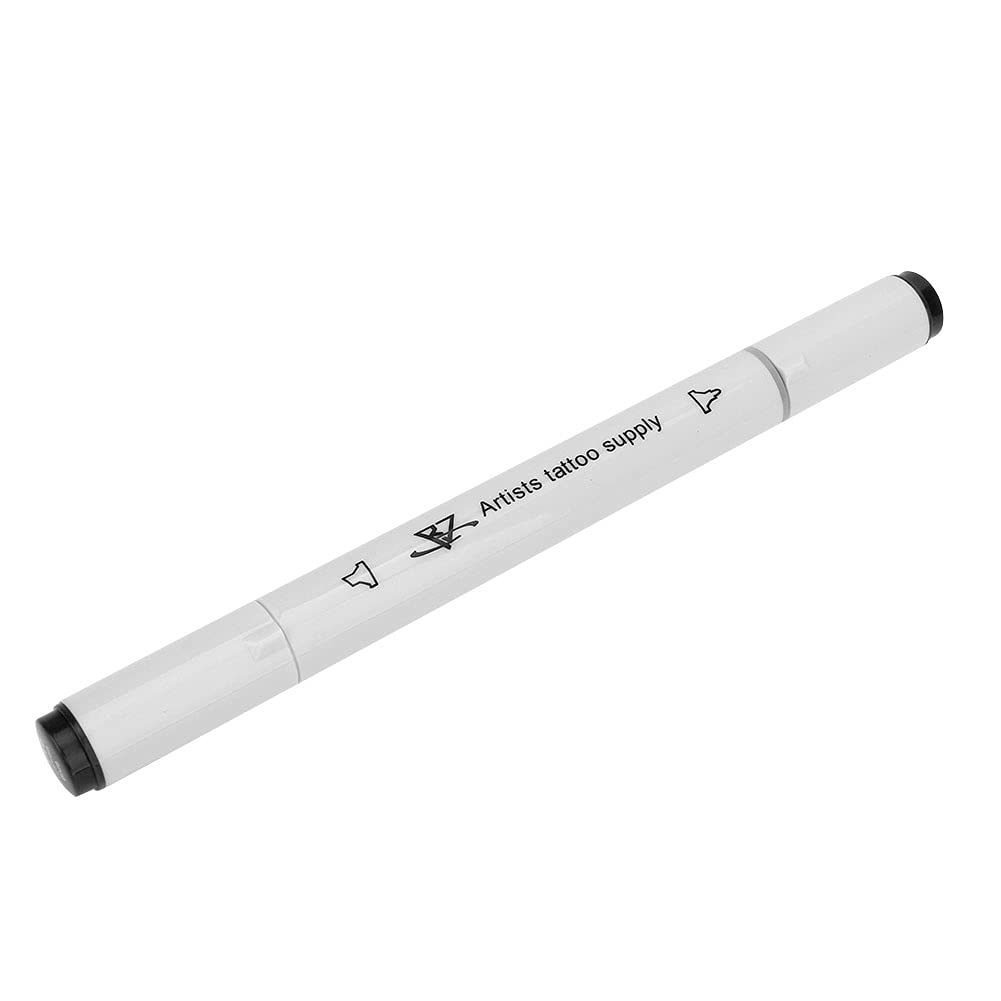 Rotulador de Tatuaje, Marcador de Piel, Marcador de Piel de Posicionamiento de Tatuaje de Doble Extremo, Herramienta de Tatuaje (191 negro)