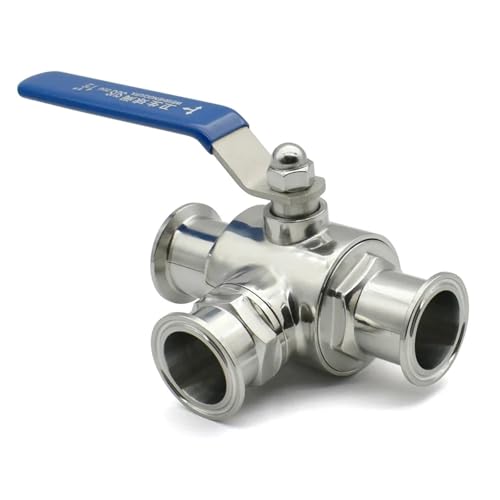 Vanne trois voies T-port ferrule 50.5 pour modifier un circuit de brasserie