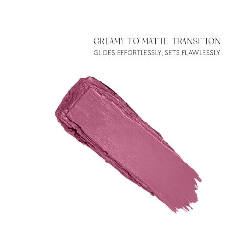 Image of Kiro Slickstick Luxe Matte Lipstick - Berry Mocha, 2.4g | High-Pigment Velvet Matte Finish | Hydrating & Long-Lasting | Infused with Peptides & Hyaluronic Spheres | 12 Nude, Pink, Brown & Red Shades