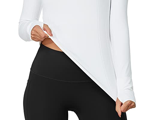 Image of MathCat Workout Shirts for Women Long Sleeve, Workout Tops for Women, Quick Dry Gym Athletic Tops,Seamless Yoga Shirts XS-XL