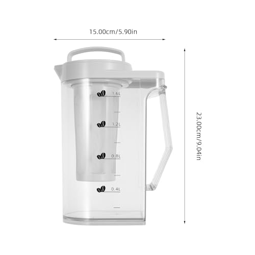 Jarra para café frío con tapa hermética antifugas y gran capacidad de 1.6l 3