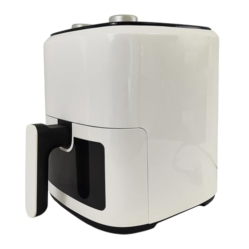 GradgetHavaen Air Fryer 5.5L Air Fryers Dial Contro Compact Air Fryer with Hi-Fry Technology for Extra Crisp Quick & Easy Meals Nonstick & Dishwasher Safe Basket White
