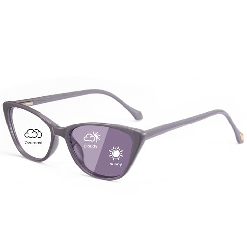Image of Cyxus Photochromic Glasses for Women with Blue Light Blocking 8192 | UV Protection,Eye Protection,Stylish Cat Eye Style,Ideal for Computer Screen Daily Wear