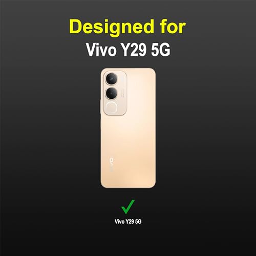 Image of amazon basics Back Case Cover for Vivo Y29 5G | Compatible for Vivo Y29 5G Back Case Cover | Liquid Silicon Magic with Camera Protection | Black