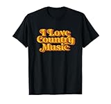 Photo Gallery vintage i love country music southern divertente retro anni 70 maglietta Photo Gallery vintage i love country music southern divertente retro anni 70 maglietta