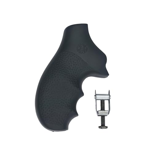 Hogue Rubber Monogrip Revolver Grips with Finger Grooves for Ruger SP101, Black - 81000