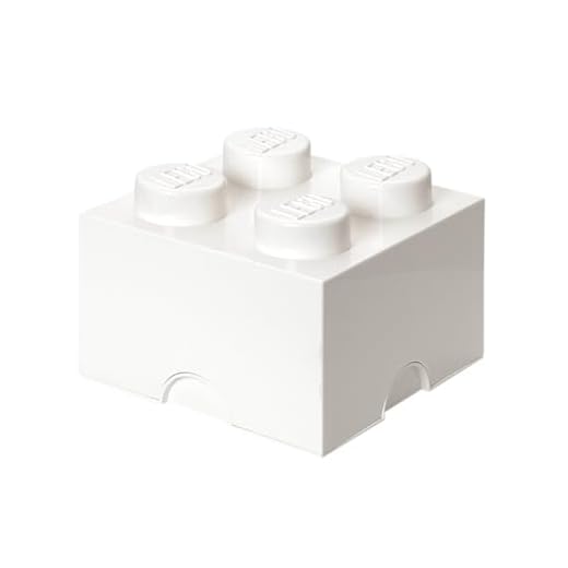 Lego Storage Brick 4 Medium Weiß
