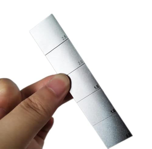 Bloques de calibración ultrasónicos NDT de 1018 Steel con pasos de 0.5mm a 2.5mm para calibración de espesores y linealidad miniatura 3