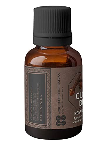 Image of Heilen Biopharm Clovebud (Syzygium aromaticum) Food-Grade Edible Essential Oil - 15 mL | Natural Food-Grade Flavoring & Oral Freshener (Pack of 1)