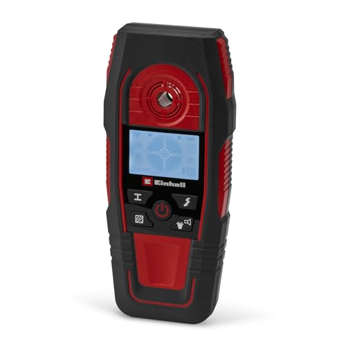 Einhell Digitales Ortungsgerät TE-MD 80 (max. Ortungstiefe Eisenmetall 80 mm, Stromleitung 60 mm, Nichteisenmetall 38 mm, Holz 24 mm, automat. Kalibrierung, LCD-Anzeige)