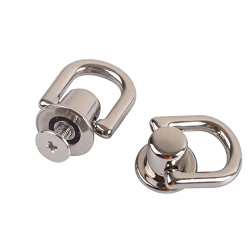 Kimsmiles Schraubkopfschnalle für Umhängetasche Hundeleine/Halsband 2er Set, Stahllegierung Silber Cover