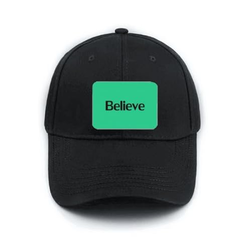 Casquette de baseball noire avec attache réglable pour éviter la transpiration