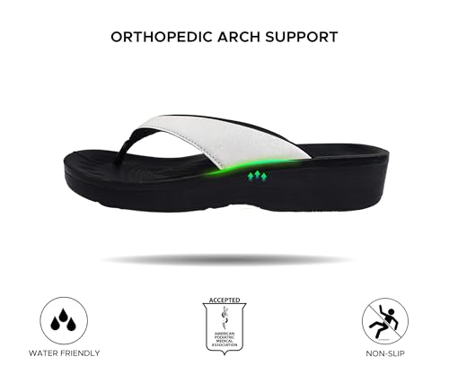 Image of AEROTHOTIC Comfortable Arch Support Flip Flops for Women Orthotic Sandals