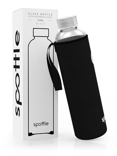 spottle Trinkflasche aus Glas 1l - Glasflasche 500ml - 750ml - 1...