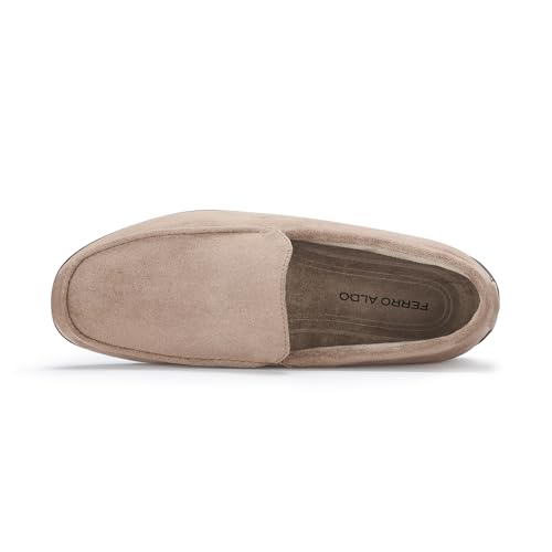 Image of Ferro Aldo Men's Dress Loafer Collection | Modern & Classic Slip-On Styles | Available in Suede, Woven, and Wholecut