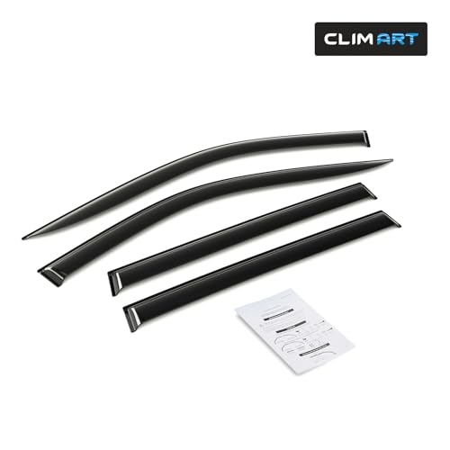 Deflectores Jeep Compass evitan entrada de agua CLIM ART ventanas 4 piezas 4