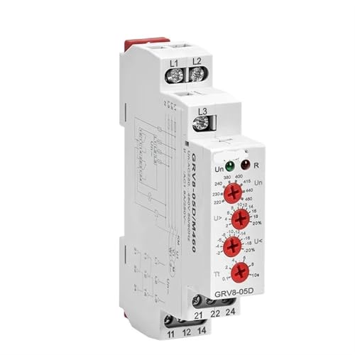Relais de tension GRV8-05D M460 rail din pour coupure de phase AC
