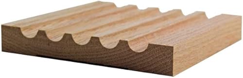 Fluted Casing EWCA49, 3/4" x 5-1/8", Red Oak, 95"