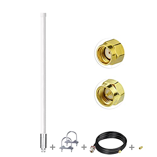 Bingfu Lora Antenna 915mhz 31.5inch 8dBi with 10ft RG58 Extention Cable for RAK Nebra Bobcat HNT Helium Hotspot Miner SyncroBit LoraWan Gateway Lora Module Repeater Antennae