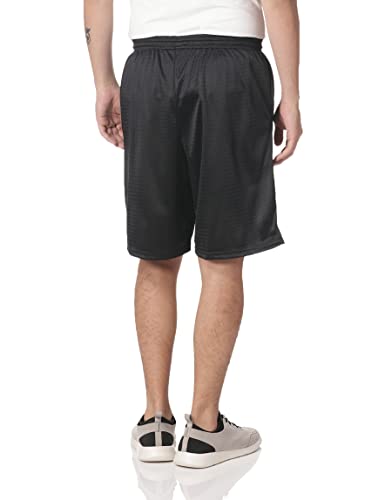 Champion Men's Long Mesh Short with Pockets Navy3