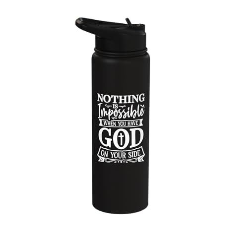 Nothing Is Impossible With God - Christian Faith Quote Stainless