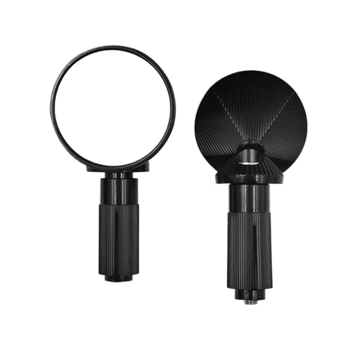 Espejos retrovisores de manillar redondos de aluminio para moto y bicicleta eléctrica
