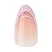 KISS Voguish Fantasy, Press On Nails, Nail glue included, 'Rainy Night', Light Pink, Medium Size, Almond Shape, Includes 28 Nails, 2g glue, 1 Manicure Stick, 1 Mini File