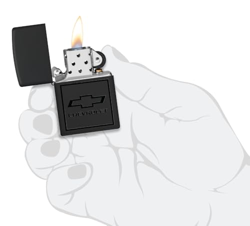 Encendedor Zippo Chevy Negro Mate miniatura 4