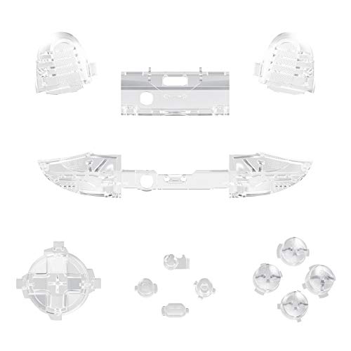 Image of eXtremeRate Replacement Buttons for Xbox Series X & S Controller, Clear Custom Accessories Repair Bumpers Trigers Dpad ABXY Start Back Sync Share Keys Parts for Xbox Core Wireless Controller