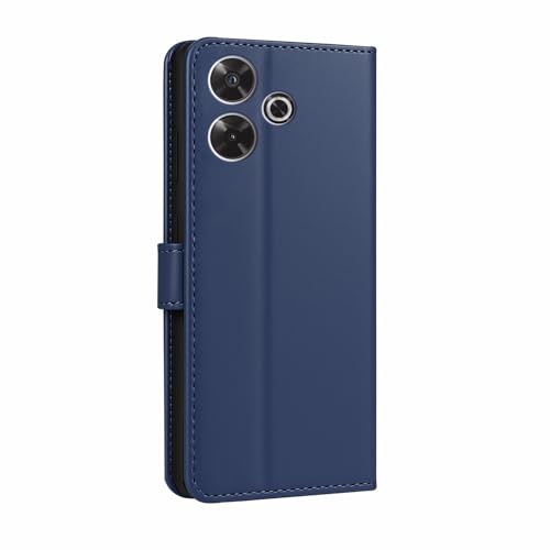 Image of AIBEX Shock Proof Flip Compatible for Poco M6 Plus 5G / Redmi 13 5G Flip Cover Leather Finish | Inside TPU with Card Pockets | Wallet Stand | Complete Protection Flip Case