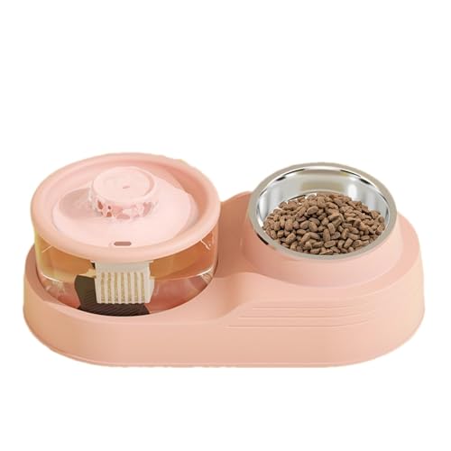 Mangeoire automatique 2 en 1 pour chat avec distributeur eau et nourriture grande capacité - 8