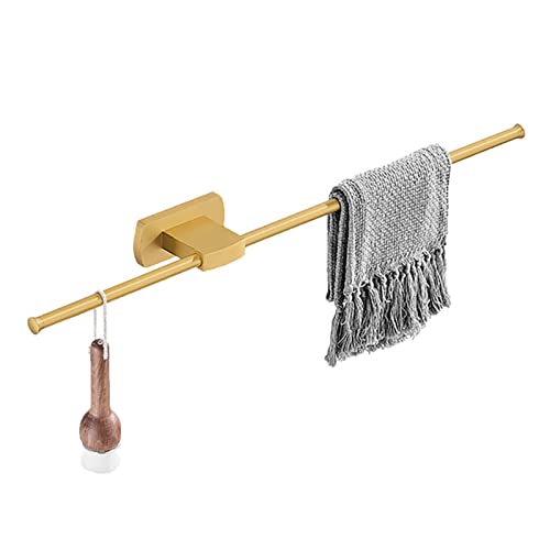 Porte-serviettes en laiton blanc étagère murale haut de gamme de 50 cm pour salle de bain