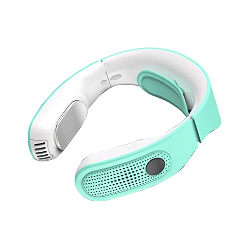 Climatiseur portable suspendu bleu pour refroidissement et chauffage de cou