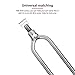 EVTSCAN 4 PCS Stainless Steel Fishing Spear with 2 Prongs, 8mm Threaded Fishing Harpoon Gaff Hook for Outdoor Fishing Tackle