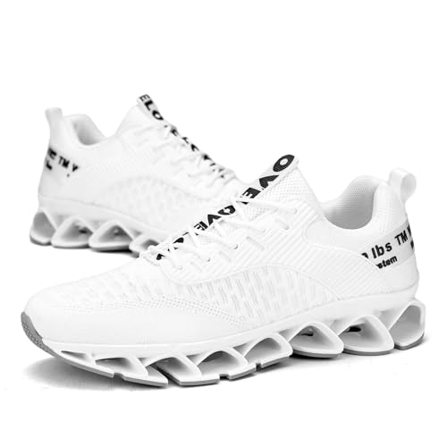 Image of Vooncosir Men's Fashion Sneakers Breathable Mesh Running Shoes Blade Non Slip Soft Sole Casual Athletic Walking Shoes