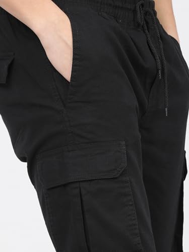 Image of Highlander Men's Cargo Jogger Trousers | Perfect for Casual Outings,Travel & Work Wear with Utility Pockets